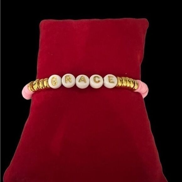 Heishi Personalized bracelets can be made with favorite color or design Elastic - Picture 1 of 3